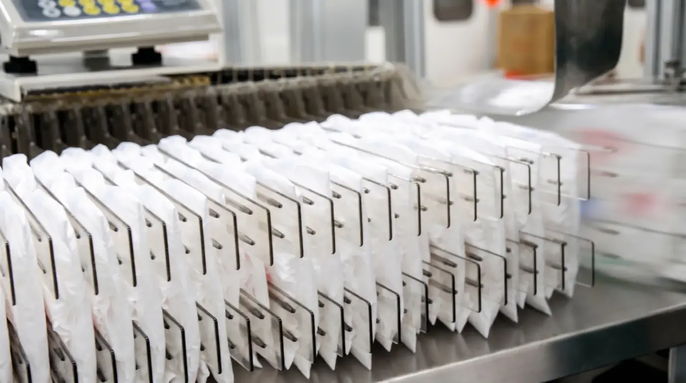 Automated hygiene products production line at the Easy Hygienic factory